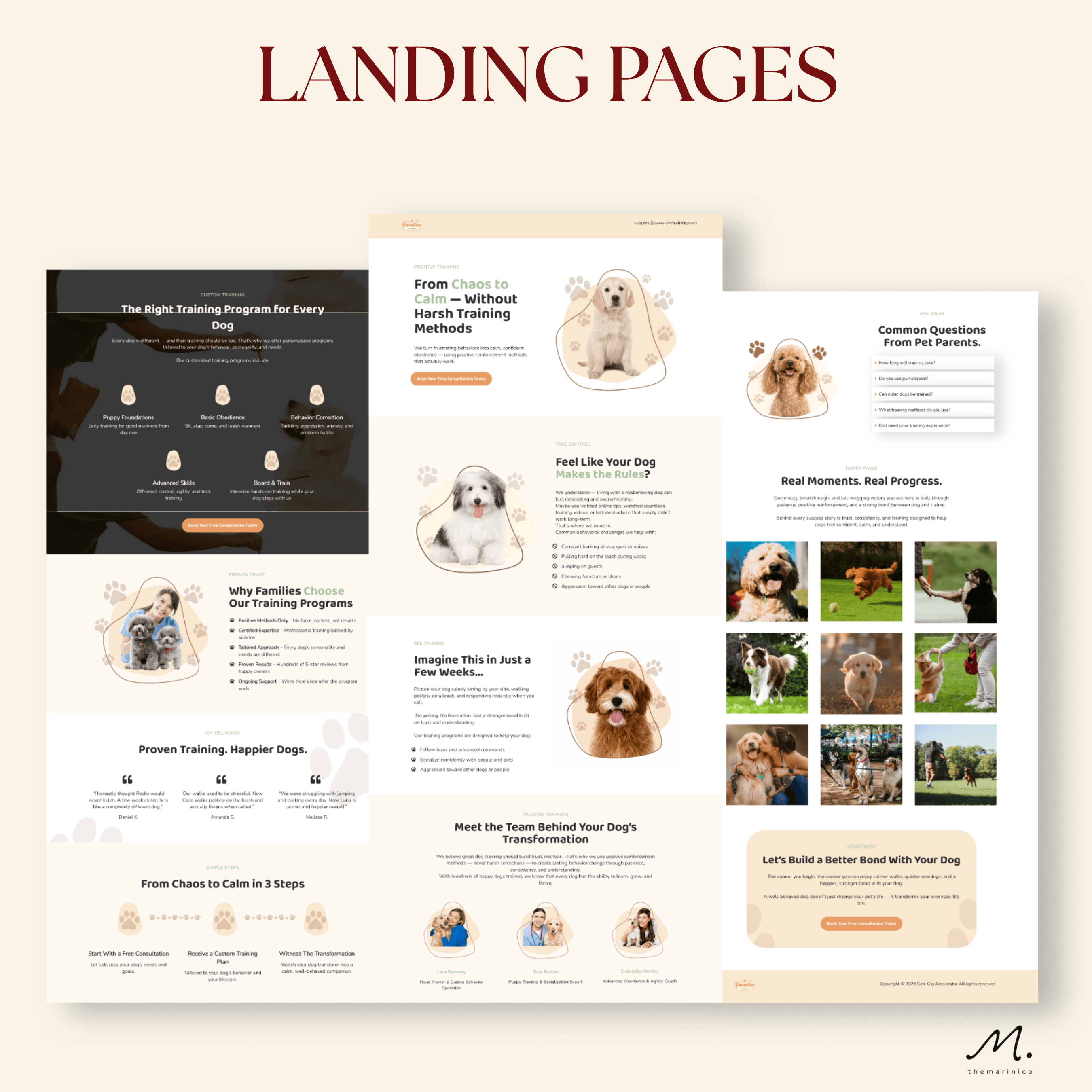 landing pages