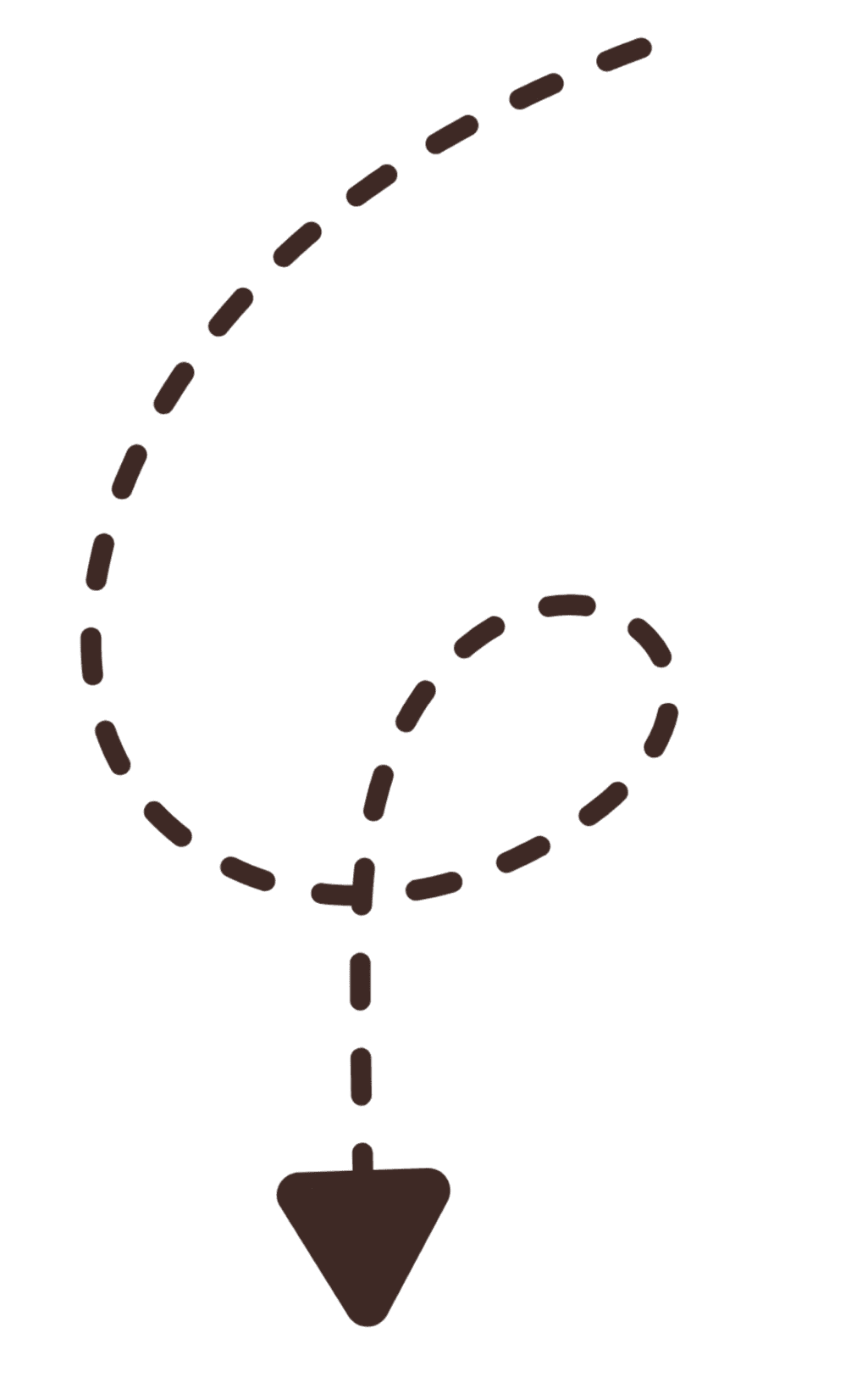 an arrow pointing downwards